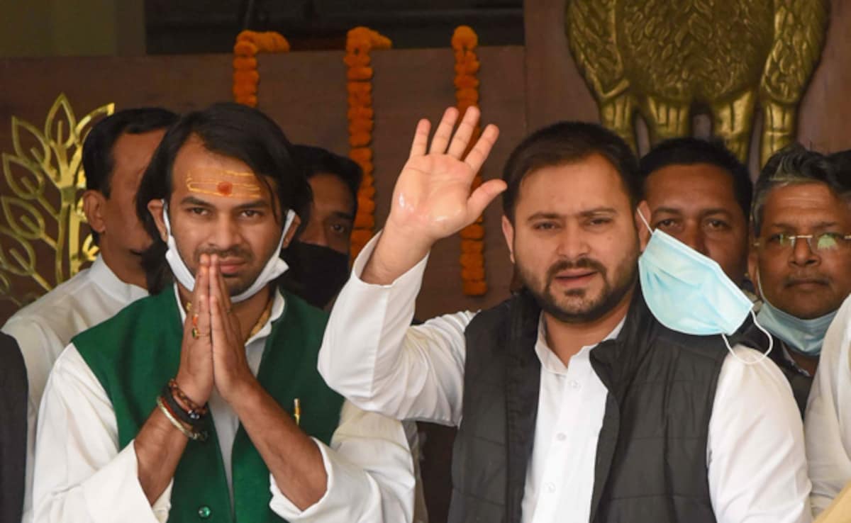 "Can't Tolerate Such Things": Tejashwi Yadav On Brother's Expulsion