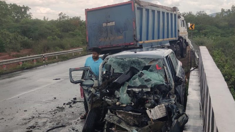 Speeding coal tipper kills mother and son in Kothagudem; second tipper accident in two days