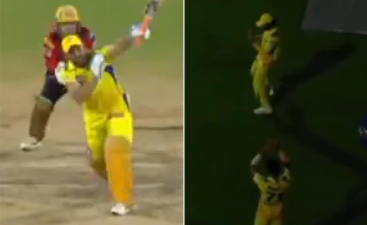 MS Dhoni Slams Six, Gets Caught By Ravindra Jadeja. Unique Celebration Follows – Watch