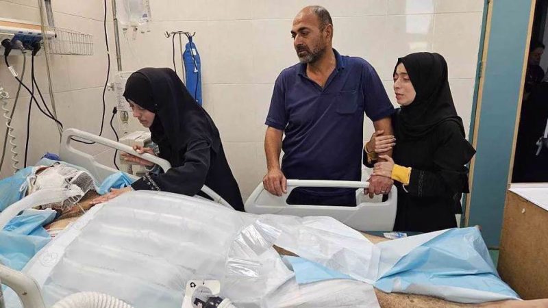 Father of nine children—killed in Israeli airstrike on Gaza—fights for his life