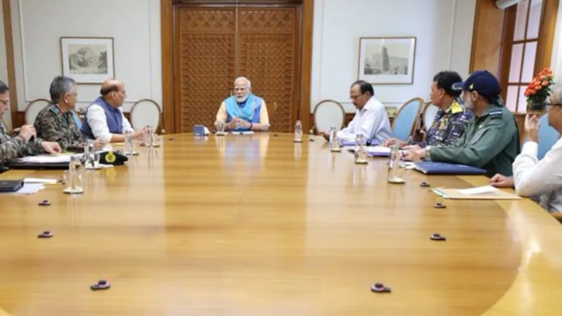 PM Modi Meets Top Defence Officials Amid Heightened Tensions With Pakistan