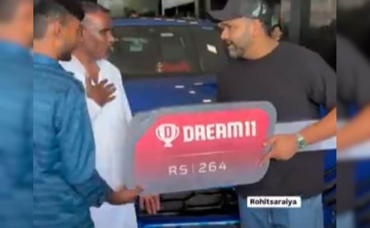 Watch: Rohit Sharma Gifts His Iconic Lamborghini Urus To Fantasy Cricket Winner