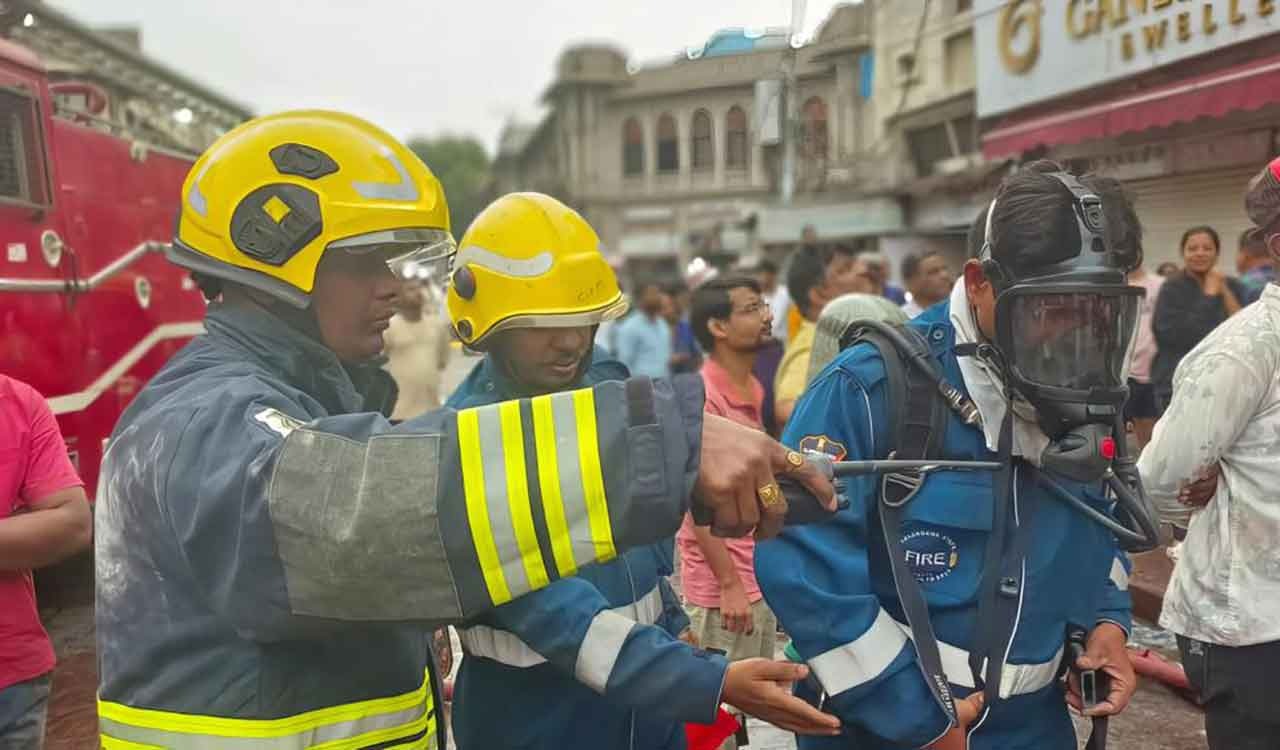 Hyderabad Gulzar Houz blaze: 11 emergency vehicles, 70 personnel pressed into action
