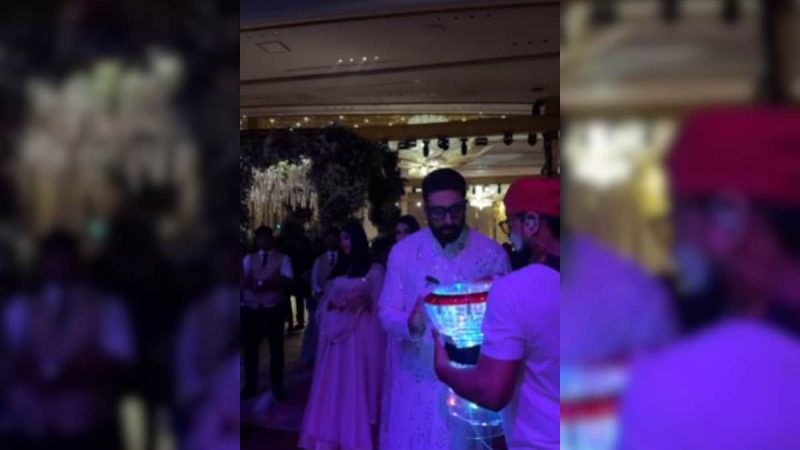 Abhishek Plays Drums To Dus Bahane Beats While Aishwarya Cheers Him On