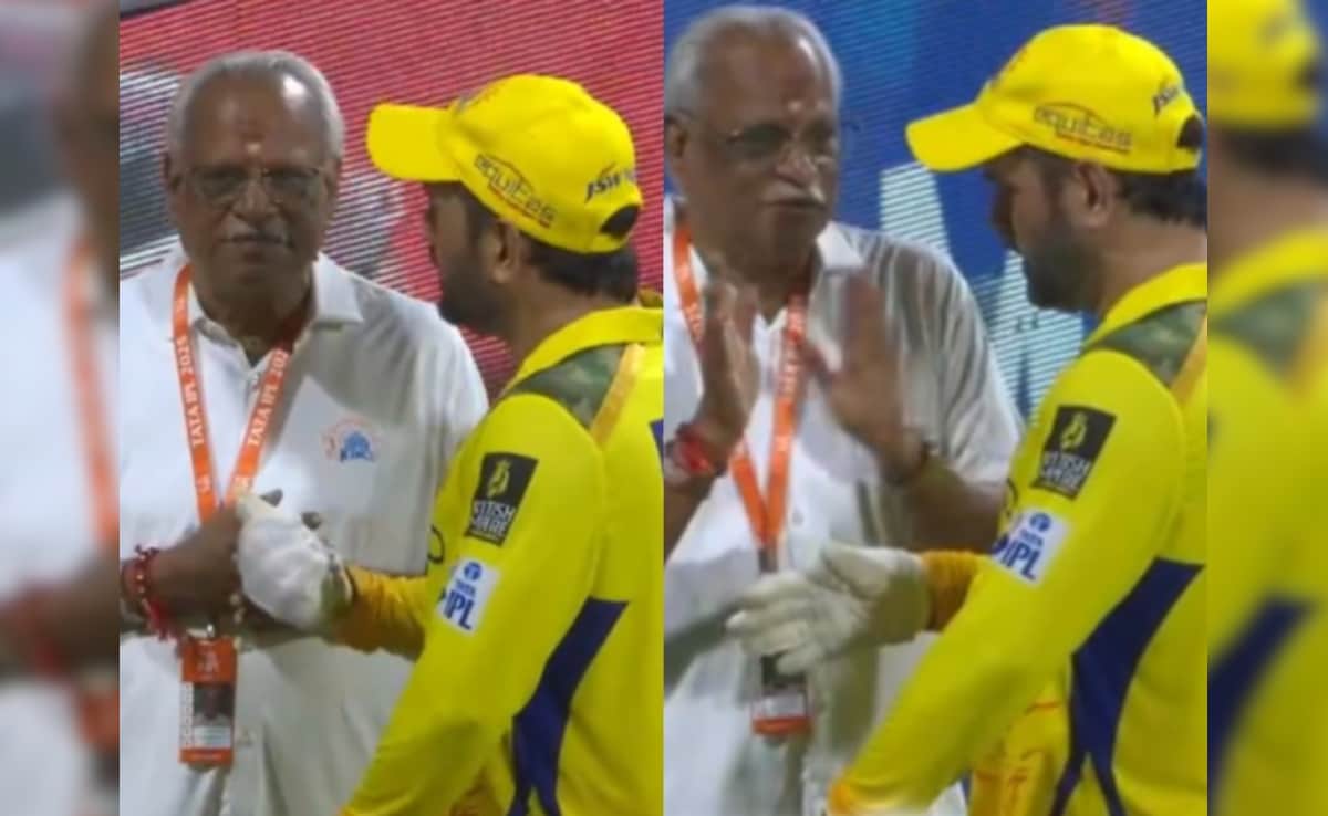 Watch: MS Dhoni Engages In Long Chat With CSK CEO Amid Rumours Over IPL Future