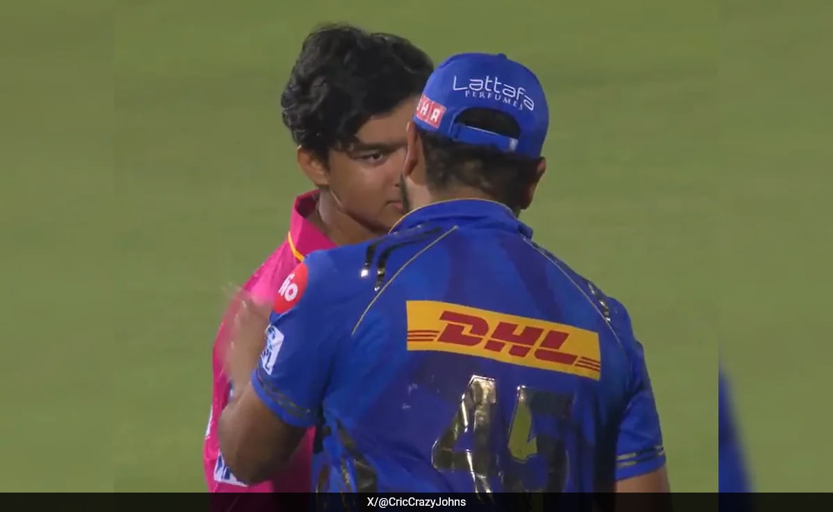 Rohit Sharma's Incredible Gesture For Vaibhav Suryavanshi After RR Star's 2-Ball Duck
