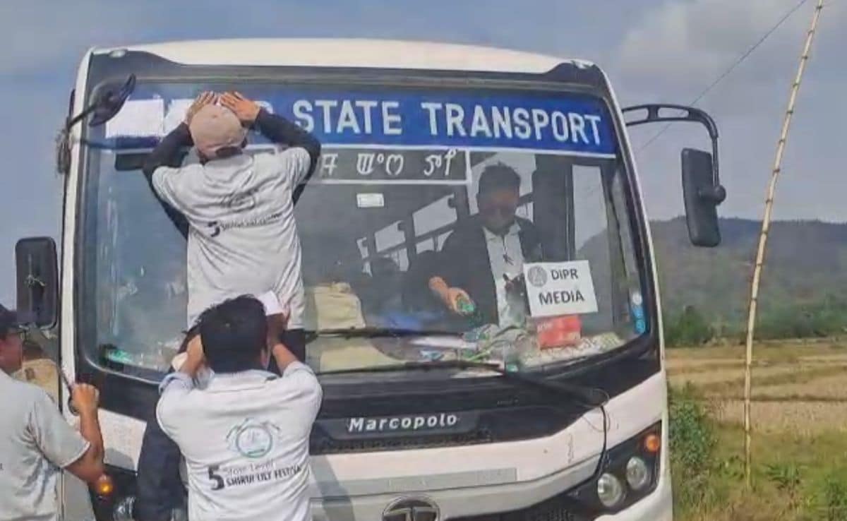 Calls For Probe Rise After State Name On Manipur Bus Forced To Be Covered