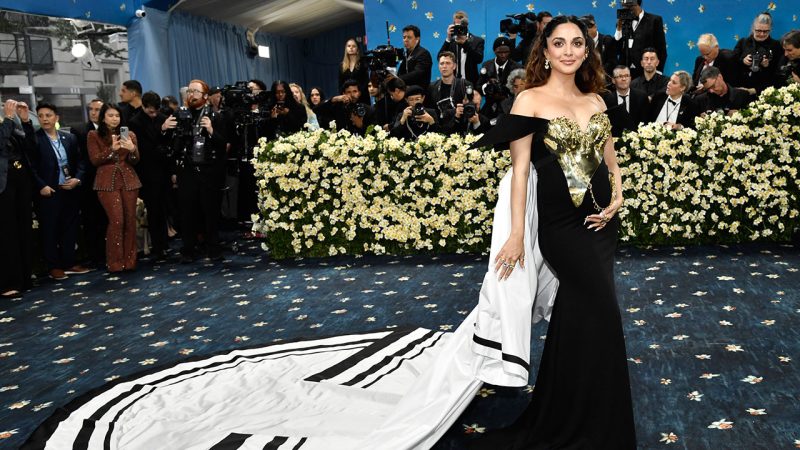 Kiara Advani flaunts baby bump in custom Gaurav Gupta couture at Met Gala