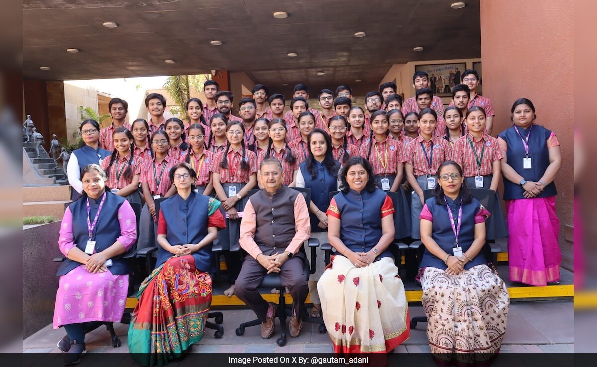 Gautam Adani Praises Adani Vidya Mandir Students For 100% CBSE Result