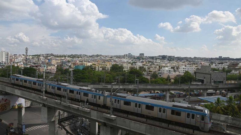 Cloudy, overcast conditions in Hyderabad, heavy rain predicted