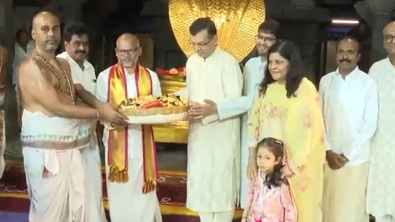 LSG Owner Sanjiv Goenka Offers Prayers At Tirupati Tirumala