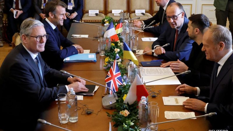 European Leaders Meet Zelensky in Ukraine, Urge Russia For 30-Day Ceasefire