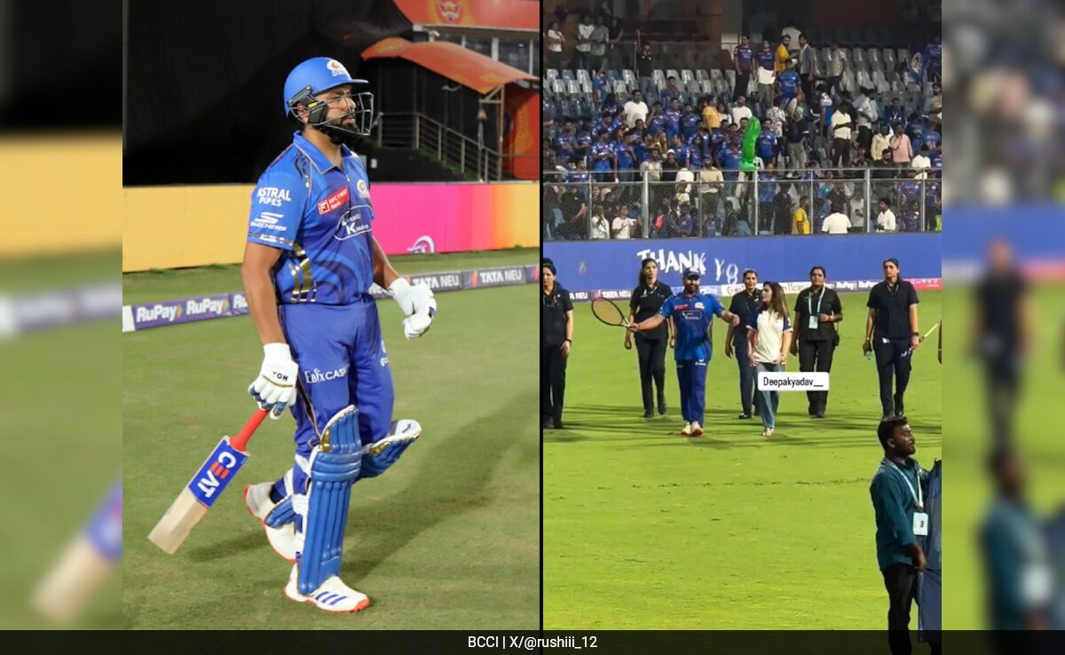 Watch: Rohit Sharma's Special Gesture For Fans After MI's Final Home Game Of IPL 2025