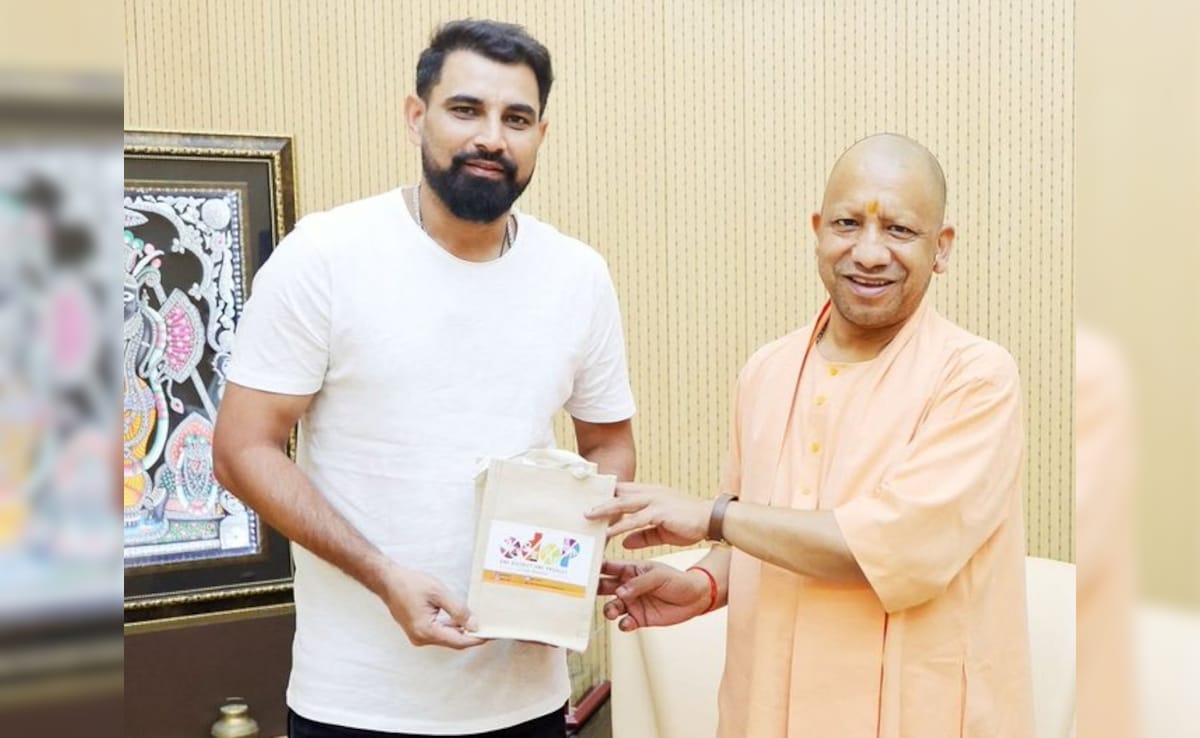 India Pacer Mohammed Shami Meets UP Chief Minister Yogi Adityanath