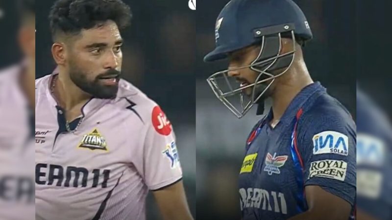 Watch: GT's Siraj Sledges Pooran, LSG Star's Reaction Leaves Crowd Buzzing