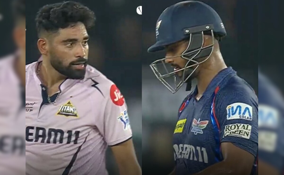 Watch: GT's Siraj Sledges Pooran, LSG Star's Reaction Leaves Crowd Buzzing