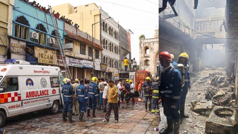 17 Killed In Massive Fire At Building Near Hyderabad's Iconic Charminar