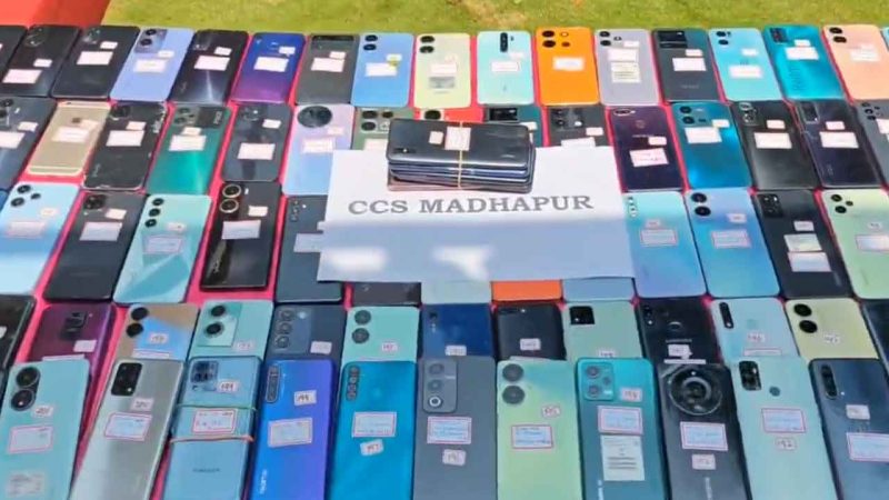 Hyderabad: Cyberabad police recover stolen, lost mobile phones worth Rs. 95 lakh