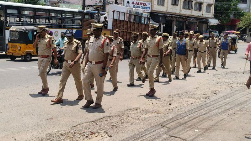 Hyderabad Police conduct patrolling for confidence building and area domination