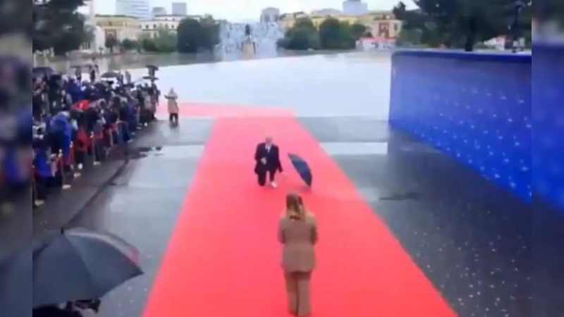 Watch: Albanian PM Kneels To Greet Italian PM Giorgia Meloni At EU Summit