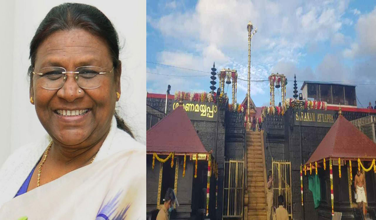 President Murmu to offer prayers at Sabarimala temple today