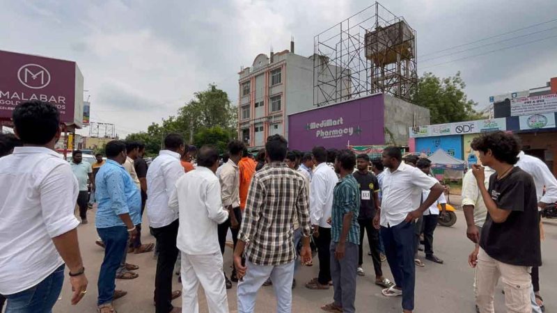 Protocol row: Tension prevails as supporters of Premsagar Rao, Vamsi Krishna lock horns in Telangana’s Mancherial