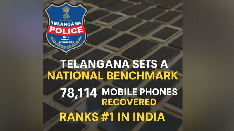 Telangana police ranks first in tracing stolen, missing mobile phones