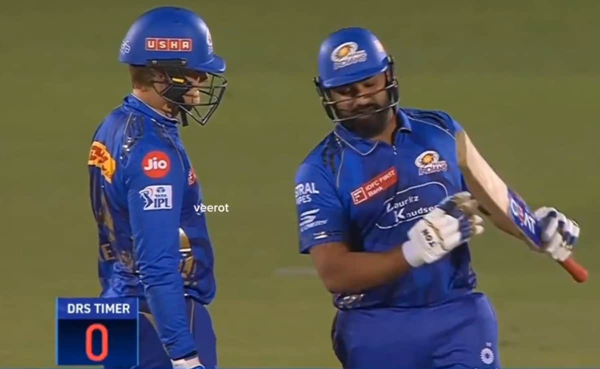'Rohit Sharma Took DRS After Time Was Over': Internet Raises Big Question During RR vs MI Match. Watch