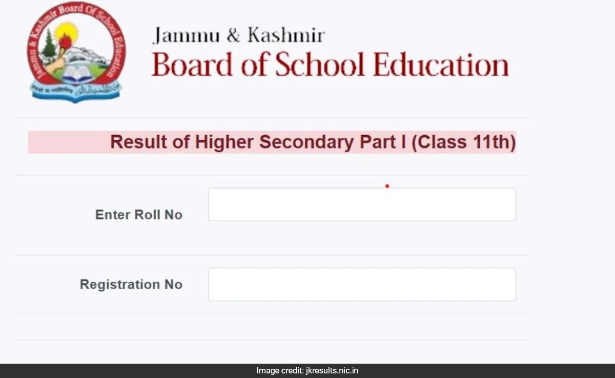 Jammu And Kashmir Board Class 11 Exam 2025 Result Out, Direct Link Here