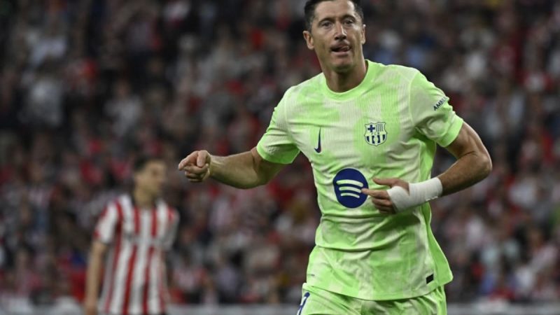 Robert Lewandowski Passes Century As champions Barcelona Sign Off In Style